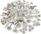 Vintage Natural Stickers, 45Pcs Daisy Vinyl Decorative Retro Adhesive Watercolor Aesthetic Trendy for Scrapbook Album DIY Craft Daily Planner